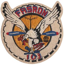 Fleet Aircraft Service Squadron 103 (FASRON-103)
Established as Headquarters Squadron FIVE (HEDRON 5) at Altlantic City on ?. Redesignated Fleet Aircraft Service Squadron 103 (FASRON 103) on 15 Aug 1946.
