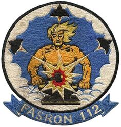 Fleet Aircraft Service Squadron 112 (FASRON-112)
Established as Fleet Aircraft Service Squadron ONE HUNDRED TWELVE (FASRON-112) on 19 Sep 1946. Disestablished on 30 Jun 1959.

Insignia approved by CNO on 7 Apr 1959.  

