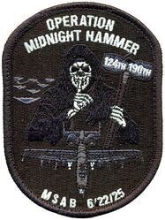 190th Fighter Squadron Operation MIDNIGHT HAMMER 2025
