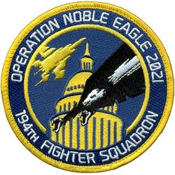 194th Fighter Squadron Operation NOBLE EAGLE 2021
