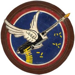 344th Fighter Squadron 
Constituted 344th Fighter Squadron on 2 Oct 1942. Activated on 10 Oct 1942. Inactivated on 15 Aug 1946.

Insignia approved on 13 Jan 1944, painted on multipiece leather. 

Stations. Elmendorf Field, AK, 10 Oct 1942, (detachment at Ft Randall, AK, 12 Nov 1942); Ft Randall, AK, c. 25 Dec 1942; Ft Glenn, AK, 8 Mar-c. 23 May 1943, (detachments at Amchitka, May-Jul 1943, and Attu, c. 12 Jun-Dec 1943); Shemya, 25 Jun 1943-15 Aug 1946.

