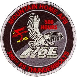389th Fighter Squadron F-15E 500 Hours
