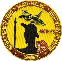 480th Fighter Squadron Tactical Leadership Program 2021
