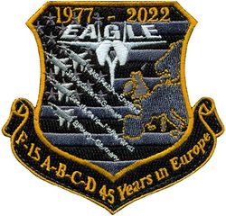 493d Fighter Squadron F-15 45 Years in Europe
