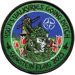 495th Fighter Squadron Exercise RAMSTEIN FLAG 2025
Ramstein Flag 2025 held from 31 Mar-11 Apr 2025, was a multi-domain tactical exercise conducted by NATO, specifically by USAFE in coordination with other NATO allies, to improve their warfighting readiness and interoperability focusing on integrating air, space, cyber, and electronic warfare domains to achieve air superiority in a simulated Article 5 scenario. 

