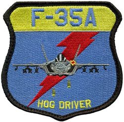 58th Fighter Squadron F-35A Pilot Morale
Worn by F-35 pilots who previously flew the A-10.
