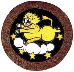 59th Pursuit Squadron, Interceptor, 59th Fighter Squadron & 59th Fighter Squadron, Two Engine
Constituted 59 Pursuit Squadron (Interceptor) on 20 Nov 1940.  Activated on 15 Jan 1941.  Redesignated: 59 Fighter Squadron on 15 May 1942; 59 Fighter Squadron, Two Engine, on 8 Feb 1945.  Inactivated on 8 Dec 1945.

Insignia approved on 19 Dec 1942. Indian made, multi piece leather

Stations. Mitchel Field, NY, 15 Jan 1941 (operated from Groton, CT, 7-14 Dec 1941); G. L. Martin Aprt, MD, 15 Dec 1941; Philadelphia, PA, 10 May-12 Oct 1942 (operated from Paine Field, WA, May-Jun 1942); Port Lyautey, French Morocco, 10 Nov 1942; Casablanca, French Morocco, 17 Nov 1942; Thelepte, Tunisia, c. 8 Jan 1943; Youks-les-Bains, Algeria, 10 Feb 1943; Telergma, Algeria, 13 Feb 1943; Berteaux, Algeria, 2 Mar 1943 (operated from Thelepte, Tunisia, 20 Mar-12 Apr 1943); Ebba Ksour, Tunisia, 12 Apr 1943; Menzel Temime, Tunisia, 20 May 1943; Sousse, Tunisia, 9 Jun 1943; Pantelleria, 18 Jun 1943; Licata, Sicily, 16 Jul 1943; Paestum, Italy, 13 Sep 1943; Santa Maria, Italy, 18 Nov 1943 (operated from Paestum, Italy, 1-31 Dec 1943); Cercola, Italy, c. 1 Jan-c. 5 Feb 1944; Karachi, India, 12 Feb 1944; Fungwanshan, China, 19 Mar 1944; Moran, India, 5 Sep 1944; Nagaghuli, India, 21 Nov 1944; Piardoba, India, 2 May 1945; Dudhkundi, India, 15 May-15 Nov 1945; Camp Shanks, NY, 7-8 Dec 1945.

