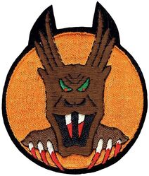 7th Pursuit Squadron, Interceptor; 7th Fighter Squadron; 7th Fighter Squadron, Single Engine & 7th Fighter Squadron, Two Engine
Constituted as 7 Pursuit Squadron (Interceptor) on 20 Nov 1940. Activated on 15 Jan 1941. Redesignated: 7 Fighter Squadron on 15 May 1942; 7 Fighter Squadron, Single Engine, on 20 Aug 1943; 7 Fighter Squadron, Two Engine, on 6 Nov 1944; 7 Fighter Squadron, Single Engine, on 8 Jan 1946; 7 Fighter Squadron, Jet-Propelled, on 1 May 1948; 7 Fighter Squadron, Jet, on 10 Aug 1948; 7 Fighter-Bomber Squadron on 1 Feb 1950; 7 Tactical Fighter Squadron on 8 Jul 1958; 7 Fighter Squadron on 1 Nov 1991; 7 Combat Training Squadron on 17 Jun 1999; 7 Fighter Squadron on 22 Jul 2005. Inactivated on 15 Dec 2006.

Insignia approved on 13 May 1944. Australian made, embroidery on wool.

Stations. Selfridge Field, MI, 15 Jan 1941; Morrison Field, FL, c. 23 May 1941-4 Jan 1942; Melbourne, Australia, 2 Feb 1942; Bankstown, Australia, 16 Feb 1942; Batchelor, Australia, 9 Apr 1942; Port Moresby, New Guinea, 19 Sep 1942; Dobodura, New Guinea, 15 Apr 1943; Gusap, New Guinea, 16 Nov 1943; Finschhafen, New Guinea, 27 Apr 1944; Hollandia, New Guinea, 3 May 1944; Biak, 5 Jun 1944; Tacloban, Leyte, 24 Oct 1944; San Jose, Mindoro, 30 Dec 1944; Lingayen, Luzon, c. 25 Feb 1945; Okinawa, 17 Aug 1945; Atsugi, Japan, 15 Sep 1945.

