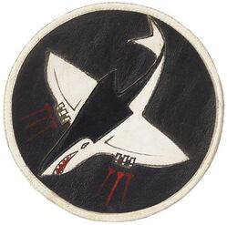 75th Pursuit Squadron, Interceptor; 75th Fighter Squadron and 75th Fighter Squadron, Single Engine
Constituted as 75 Pursuit Squadron (Interceptor) on 17 Dec 1941. Redesignated as 75 Fighter Squadron on 15 May 1942. Activated on 4 Jul 1942. Redesignated as 75 Fighter Squadron, Single Engine, on 28 Feb 1944. Inactivated on 5 Jan 1946.

Insignia approval date unknown. Indian made, multi-piece painted leather.

Stations. Hengyang, China, 4 Jul 1942; Chanyi, China, 17 Aug 1942; Yunani, China, 20 Jan 1943; Lingling, China, 31 Mar 1943; Kunming, China, 26 Apr 1943; Kweilin, China, 11 Oct 1943; Hengyang, China, c. Nov 1943; Lingling, China, 10 Jun 1944; Kweilin, China, 25 Jun 1944; Luliang, China, 12 Sep 1944; Luichow, China, Aug 1945; Hangchow, China, 10 Oct-10 Dec 1945; Ft Lewis, WA, 3-5 Jan 1946.

