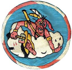 86th Pursuit Squadron, Interceptor and 86th Fighter Squadron 
Constituted 86th Pursuit Squadron (Interceptor) on 13 Jan 1942. Activated on g Feb 1942. Redesignated 86th Fighter Squadron on 15 May 1942. Inactivated on 15 Jul 1947.

Insignia approval date unknown. Italian made, silk embroidery.

Stations. Dale Mabry Field, FL, 9 Feb 1942; Morris Field, NC, 1 May 1942; Hillsgrove, RI, 23 Jun-28 Sep 1942; Egypt, 12 Nov 1942; Libya, 24 Jan 1943; Tunisia, 13 Mar 1943; Malta, c. 4 Jul 1943; Sicily, c. 18 Jul 1943; Southern Italy, 15 Sep 1943; Salsola, Italy, c. 5 Oct 1943; Madna Airfield, Italy, c. 19 Nov 1943; Capodichino, Italy, 16 Jan 1944; Pomigliano, Italy, 1 May 1944; Corsica, 11 Jun 1944; Southern France, 22 Aug 1944; Iesi, Italy, 4 Oct 1944; Fano, Italy, 5 Dec 1944; Cesenatico, Italy, 21 Mar 1945; Horsching, Austria, 26 Jul 1945-25 Jun 1947; Langley Field, VA, 25 Jun-15 Jul 1947.

