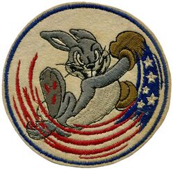 90th Pursuit Squadron, Interceptor and 90th Fighter Squadron 
Constituted as 90 Pursuit Squadron (Interceptor) on 13 Jan 1942. Activated on 9 Feb 1942. Redesignated as: 90th Fighter Squadron on 15 May l942; 90 Fighter Squadron (Single Engine) on 1 Jul 1942; 90 Fighter Squadron, Single Engine, on 28 Feb 1944. Inactivated on 3 Nov 1945.

Insignia approval date unknown. US made, schiffli embroidery on wool.

Stations. Selfridge Field, MI, 9 Feb 1942; Newark, NJ, 24 Jun 1942; La Guardia Aprt, NY, 27 Aug 1942; Mitchel Field, NY, 27 Feb-30 Apr 1943; Karachi, India, 28 Jun 1943; Jorhat, India, c. 12 Sep 1943; Moran, India, Mar 1944; Tingkawk Sakan, Burma, 27 Aug 1944; Myitkyina, Burma, 21 Jan 1945; Moran, India, 5 May 1945; Dudhkundi, India, 30 May-6 Oct 1945; Camp Kilmer, NJ, 1-3 Nov 1945.

