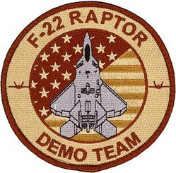 1st Fighter Wing Air Combat Command F-22 Demonstration Team
Keywords: desert