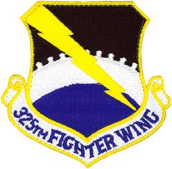 325th Fighter Wing
Emblem approved on 5 Mar 1957.

