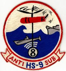 Helicopter Anti-Submarine Squadron 9 (HS-9)
Established as Helicopter Anti-Submarine Squadron NINE (HS-9) “Sea Griffins” on 1 Jun 1956. Disestablished on 1 Oct 1968. Reestablished on 4 Jun 1976. Disestablished in Apr 1993.

HSS-1 Seabat, 1956-1963
Sikorsky SH-3 Sea King, 1963-1968, 1976-1993.

