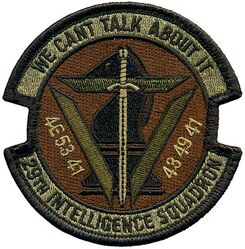 29th Intelligence Squadron Morale
Keywords: OCP