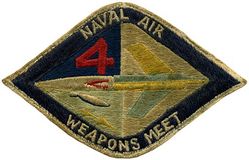 Naval Air Weapons Meet 1959
The Fourth (and last) Annual Naval Air Weapons Meet was held at MCAAS Yuma, between 30 Nov-4 Dec 1959.
