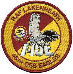 48th Operations Support Squadron F-15E Pilot
