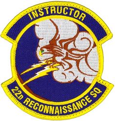 22d Reconnaissance Squadron Instructor
Constituted 46th Bombardment Squadron (Medium) on 20 Nov 1940. Activated on 15 Jan 1941. Redesignated: 22nd Antisubmarine Squadron (Heavy) on 3 Mar 1943. Disbanded on 11 Nov 1943. Reconstituted, and consolidated (19 Sep 1985), with the 22nd Tactical Air Support Squadron(Light). Constituted, and activated, on 26 Apr 1965. Inactivated on 22 Sep 1988. Redesignated 22nd Tactical Air Support Training Squadron on 1 Oct 1988. Activated on 14 Oct 1988. Inactivated on 30 Sep 1991. Redesignated 22nd Reconnaissance Squadron on 10 Sep 2012-.
