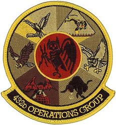 432d Operations Group Gaggle
Established as 432d Operations Group and activated on 31 May 1991. Inactivated on 1 Oct 1994. Reactivated on 1 May 2007.

Gaggle: 42d Attack Squadron, 11th Reconnaissance Squadron, 17th Reconnaissance Squadron, 30th Reconnaissance Squadron, 432d Operations Support Squadron, 15th Reconnaissance Squadron and 432d Operations Group 
Keywords: desert