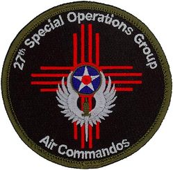 27th Special Operations Group
. Established as 27 Bombardment Group (Light) on 22 Dec 1939. Activated on 1 Feb 1940. Redesignated: 27 Fighter Bomber Group on 23 Aug 1943; 27 Fighter Group on 30 May 1944. Inactivated on 7 Nov 1945. Activated on 20 Aug 1946. Redesignated 27 Fighter-Escort Group on 1 Feb 1950. Inactivated on 16 Jun 1952. Redesignated: 27 Tactical Fighter Group on 31 Jul 1985; 27 Operations Group on 28 Oct 1991. Activated on 1 Nov 1991. Redesignated: 27 Special Operations Group on 1 Oct 2007-.
