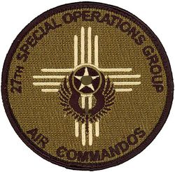 27th Special Operations Group
Established as 27 Bombardment Group (Light) on 22 Dec 1939. Activated on 1 Feb 1940. Redesignated: 27 Fighter Bomber Group on 23 Aug 1943; 27 Fighter Group on 30 May 1944. Inactivated on 7 Nov 1945. Activated on 20 Aug 1946. Redesignated 27 Fighter-Escort Group on 1 Feb 1950. Inactivated on 16 Jun 1952. Redesignated: 27 Tactical Fighter Group on 31 Jul 1985; 27 Operations Group on 28 Oct 1991. Activated on 1 Nov 1991. Redesignated: 27 Special Operations Group on 1 Oct 2007-.
Keywords: OCP