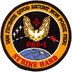 1st Space Operations Squadron Operationally Responsive Space Reconnaissance Satellite (ORS-1)
The ORS-1 satellite, launched in Jun 2011, is intended to provide orbital space imagery for supporting combatant command operations.
