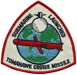 Tomahawk Submarine-Launched Cruise Missile
Submarine-launched cruise missile
General Characteristics & Primary Function: Long-range subsonic cruise missile for striking high value or heavily defended land targets
Contractor: Raytheon Missiles & Defense, Tucson, AZ
Date Deployed: Block II TLAM-A – IOC 1984 (retired)
Block III TLAM-C, D (retired) – IOC 1994
Block IV – IOC 2004
Block V – Fleet introduction 2021
Propulsion: Block II /III TLAM-A, C & D (retired).
Block IV/V TLAM-E – Williams International 415-400 turbofan engine; ARC/CSD solid-fuel booster.
Range: Block III TLAM-C (retired)
Block III TLAM-D (retired)
Block IV/V TLAM-E – 900 nautical miles (1000 statute miles, 1600 km)
Guidance System: Block II TLAM-A (retired)
Block III TLAM-C, D (retired)
Block IV/V TLAM-E – INS, TERCOM, DSMAC, and GPS
Warhead: Block II TLAM-N (retired) – W80 nuclear warhead
Block III TLAM-C (retired)
Block III TLAM-D (retired)
Block IV TLAM-E - 1,000 pound class unitary warhead

