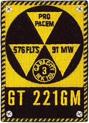 576th Flight Test Squadron (ICBM-Minuteman) GLORY TRIP 182GM
