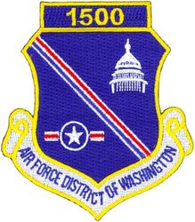 Air Force District of Washington 1500 Flight Hours
