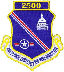 Air Force District of Washington 2500 Flight Hours
