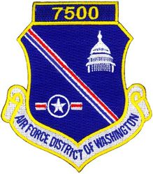 Air Force District of Washington 7500 Flight Hours

