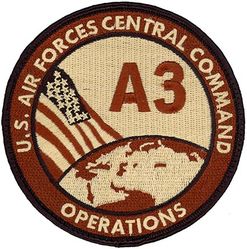 United States Air Forces Central Command Operations A3
Keywords: desert