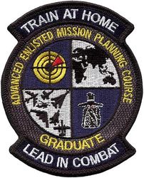 USAF Weapons School Advanced Enlisted Mission Planning Course Graduate
USAF Weapons School, Advanced Enlisted Mission Planning Course is for enlisted intelligence professionals that teaches advanced mission planning concepts for supporting major combat operations.
