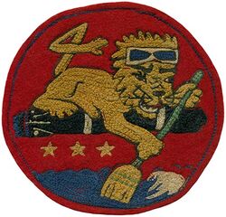 Attack Squadron TWO A (VA-2A)
Established as Torpedo Squadron FOUR (VT-4) on 10 Jan 1942. Redesignated Attack Squadron TWO A (VA-2A) on 15 Nov 1946. Redesignated Attack Squadron FIFTEEN (VA-15) on 2 Aug 1948. Disestablished on 1 Jun 1969. The first squadron to be assigned the VA-15 designation.

Insignia approved by BuAer on 22 Apr 1942. US made, chain stitching on wool.

Deployments. (VA-2A)
1 Aug 1946-29 Apr 1947, (CV-40) USS Tarawa, CVG-4/CVAG-1, Grumman TBM-3E/Q Avenger, WestPac


