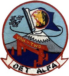 Heavy Attack Squadron 2 (VAH-2) Detachment Alfa 1966-1967
Established as Heavy Attack Squadron 2 (VAH-2) “Royal Rampants” on1 Nov 1955. Redesignated as VAQ-132 on 1 Nov 1968.

29 Jul 1966-23 Feb 1967, USS Coral Sea (CVA-43), CVW-2, Douglas A3D-1 Skywarrior
