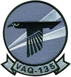 Electronic Attack Squadron 135 (VAQ-135) EA-18G
Established as Electronic Attack Squadron 135 (VAQ-135) "Black Ravens" on 15 May 1969 at NAS Whidbey Island, WA, tanker. Deactivated in Sep 1973. Reactivated in 1974-.

Boeing EA-18G Growler, 2010-.

