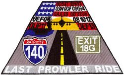 Electronic Attack Squadron 140 (VAQ-140) EA-6B Final Flight
Established as Electronic Attack Squadron ONE FOUR ZERO )VAQ-140) "Patriots"on 1 Oct 1985-.

EA-6B Prowler, 1985-2013
EA-18G Growler, 2014-.


