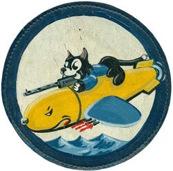 Composite Squadron 68 (VC-68)
Established as Composite Squadron SIXTY EIGHTY (VC-68) on 1 Jul 1943. Disestablished on 1 Oct 1945.

Insignia approved by CNO on 31 Dec 1943. US made, painted on leather

Deployments.
9 May 1944-18 Jun 1944, CVE-70 USS Fanshaw Bay, General Motors FM-2 Wildcat, Grumman TBM-3 Avenger

