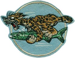 Composite Squadron 79 (VC-79)
Established as Composite Squadron SEVENTY NINE (VC-79) on 6 Dec 1943. Disestablished on 11 Sep 1945.

Insignia approved by CNO on 16 May 1944. US made, schiffli embroidery

Deployments. 
6 Nov 1944-27 Jan 1945, CVE-83 USS Sargent Bay, Eastern Division FM-1 Wildcat	, Grumman F4F-4 Wildcat, Grumman TBM-3 Avenger

