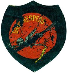 Fighter Squadron 10 (VF-10)
Established as Fighter Squadron TEN (VF-10) “Grim Reapers “ on 3 Jun 1942. Disestablished on 26 Nov 1945.

Insignia approved by CNO on 1 Aug 1942. US made, decal on leather.

Deployments 
16 Oct 1942-16 Nov 1942, CV-6 USS Enterprise, CVG-10, Grumman F6F-4 Hellcat, WestPac
4 Dec 1942-27 May 1943, CV-6 USS Enterprise, CVG-10, Grumman F6F-4 Hellcat, WestPac 
29 Jan 1944-20 Feb 1944, CV-6 USS Enterprise, CVG-10, Grumman F6F-3 Hellcat, WestPac
15 Mar 1944-Jul 1944, CV-6 USS Enterprise, CVG-10, Grumman F6F-3 Hellcat, WestPac
Jan 1945-Feb 1945, CV-11 USS Intrepid, CVG-10, Vought F4U-1D Corsair, Grumman F6F-5/5N/5P Hellcat, WestPac
8 Mar 1945-Apr 1945, CV-11 USS Intrepid, CVG-10, Vought F4U-1D Corsair, Grumman F6F-5/5N/5P Hellcat, WestPac
Jul 1945- 5 Dec 1945, CV-11 USS Intrepid, CVG-10, Vought F4U-1D Corsair, Grumman F6F-5/5N/5P Hellcat, WestPac

