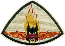 Fighter Squadron 15 (VF-15) 
Established as Fighter Squadron FIFTEEN (VF-15) "Fighting Aces" on 1 Sep 1943. Disestablished 20 Oct 1945. 

Insignia approved early 1944. US made, schiffli embroidery.

Deployments:
19 May 1944 - Sep 1944, CV-9 USS Essex, CVG-15, Grumman F6F-3 Hellcat
Oct 1944 - 14 Nov 1944, CV-9 USS Essex, CVG-15, Grumman F6F-3/3N/3P Hellcat

