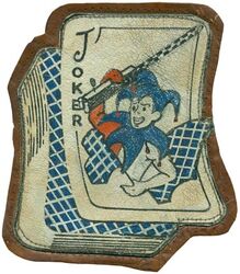 Fighter Squadron 20 (VF-20)
Established as Fighter Squadron TWENTY (VF-20) on 15 Oct 1943. Redesignated Fighter Squadron NINE A (VF-9A) on 15 Nov 1946; Fighter Squadron NINTY ONE (VF-91) on 12 Aug 1948; Fighter Squadron THIRTY FOUR (VF-34) on 15 Feb 1950; Attack Squadron THIRTY FOUR (VA-34) (2nd) on 1 Jul 1955. Disestablished on 1 Jun 1969.

Insignia approved by CNO on 15 Mar 1944 and discontinued on 1 Feb 1946. US made, painted on leather.

Deployments 
24 Aug 1944-6 Dec 1944, CV-6 USS Enterprise, CVG-20, Grumman F6F-5/5P Hellcat
11 Dec 1944-26 Jan 1945, CV-16 USS Lexington, CVG-20,	 Grumman F6F-5/5P/5N Hellcat 
15 Oct 1946-20 Nov 1946, CV-47 USS Philippine Sea, CVG-20, Grumman F8F-1 Bearcat

Stations. NAS San Diego, CA, 15 Oct 1943; NAS Atlantic City, NJ, 16 Apr 1945; NAS Edenton, NC, 26 Jun 1945; NAS Elizabeth City, NJ, 2 Nov 1945; NAAS Charlestown, RI, 11 Mar 1946

