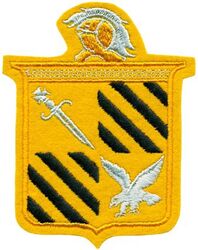 Fighter Squadron 44 (VF-44)
Established as Fighter Squadron FORTY FOUR (VF-44) (1st) “Crusaders” on 1 Feb 1944. Disestablished on 15 Sep 1945.

Insignia approved by CNO on 24 Aug 1944. US made, schiffli embroidery on wool.

Deployment:
Sep-Oct 1944 USS Cabot (CVL-28) CVLG-44, Grumman F6F-5 Wildcat
10 Oct 1944-27 Jan 1945 USS Langley (CVL-27) CVLG-44, Grumman F6F-5/5P Wildcat

