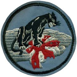 Fighter Squadron 51 (VF-51)
Established as Fighter Squadron FIFTY ONE (VF-51) on 22 Sep 1943. Disestablished on 2 Nov 1945.

Insignia approval date unknown. Use made, schiffli embroidery on wool.

Deployments. 
Jan 1944-1944, CVL-30 USS San Jacinto, CVLG-51, Grumman F6F-3 Hellcat
20 Jun 1944-3 Nov 1944, CVL-30 USS San Jacinto, CVLG-51, Grumman F6F-3 Hellcat

