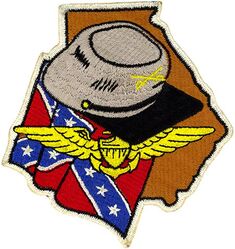 Fighter Squadron 671 (VF-671) 
Reserve Fighter Squadron SIX SEVENTY ONE (VF-671) was called to active duty on 1 Feb 1951. Redesignated Fighter Squadron EIGHTY ONE (VF-81) on 4 Feb 1953. Redesignated Attack Squadron SIXTY SIX (VA-66) (2nd) on 1 Jul 1955. Disestablished on 1 Oct 1986. A VA-66 detachment continued in existence until 31 Mar 1987.

Insignia approved by CNO on 28 Sep 1953. US made, schiffli embroidery.

Deployments.
28 Nov 1951-11 Jun 1952,  CV-40 USS Tarawa, CVG-8, Vought F4U-4 Corsair, Med

