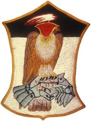 Fighter Squadron 713 (VF-713) 
Established as Reserve Fighter Squadron SEVEN HUNDRED THIRTEEN (VF-713) "Vultures" sometime in the late 1940s. Called to active duty on 1 Feb 1951. Redesignated Fighter Squadron ONE HUNDRED FIFTY TWO (VF-152) on 4 Feb 1953. Redesignated Attack Squadron ONE HUNDRED FIFTY TWO (VA-152) (1st) on 1 Aug 1958. Disestablished on 29 Jan 1971.

Insignia approved by CNO on 15 Apr 1952. Japanese made.

Deployments.
8 Sep 1951-2 May 1952, CV 36 USS Antietam, CVG-15, Vought F4U-4 Corsair, Korea
24 Jan 1953-21 Sep 1953, CVA 37 USS Princeton, CVG-15, Vought F4U-4 Corsair, Korea/WestPac

