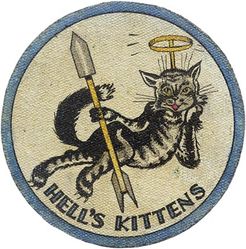 Fighter Squadron 92 (VF-92)
Established as Fighter Squadron NINETY TWO (VF-92) “Hell's Kittens ” on 1 Dec 1944. Disestablished on 18 Dec 1945.

Insignia approved on 14 Mar 1945.

Deployments.
13 Mar 1945 13 Apr 1945 USS Wasp (CV-18) CVG-86, Grumman	F6F-5/5N/5P Hellcat
1 Jul 1945-27 Oct 1945 USS Wasp (CV-18) CVG-86, Grumman F6F-5/5N/5P Hellcat

