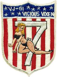 Utility Squadron 61 (VJ-61) Crew 7
Established as Patrol Squadron SIXTY ONE (VP-61) on 20 Jan 1951. Redesignated Utility Squadron SIXTY ONE (VJ-61) on 5 Mar 1952; Heavy Photographic Squadron SIXTY ONE (VAP-61) "World Recorders" in Apr 1956. Composite Photographic Reconnaissance Squadron SIXTY ONE (VCP-61) on 1 Jul 1959. Heavy Photographic Squadron SIXTY ONE (VAP-61) on 1 Jul 1961. Disestablished on 1 Jul 1971.

North American AJ-2P Savage, 1952

