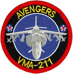 Marine Attack Squadron 211 (VMA-211) AV-8B
Activated as Marine Fighting Squadron 4 (VF-4M) on 1 Jan 1937. Redesignated Marine Fighting Squadron 2 (VMF-2) on 1 Jul 1937; Marine Fighting Squadron 211 (VMF-211) "AVENGERS" on 1 Jul 1941; Marine Attack Squadron 211 (VMA-211) in 1952; Marine Fighter Attack Squadron 211 (VMFA-211) on 30 Jun 2016-.

Douglas A4D-1/2/2N/A4-E/M Skyhawk, 1957-1990
McDonnell Douglas AV-8B Harrier, 1990-2016


