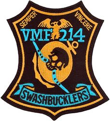 Marine Attack Squadron 214 (VMA-214) AV-8B
Established as Marine Fighter Squadron 214 (VMF-214) on 1 Jul 1942. Redesignated Marine All Weather Fighter Squadron 214 (VMF(AW)-214) on 31 Dec 1956; Marine Attack Squadron 214 (VMA-214) on 9 Jul 1957-.
